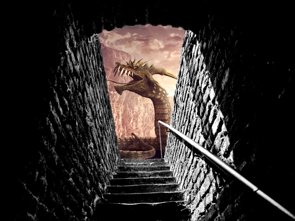 Emergence staircase stone