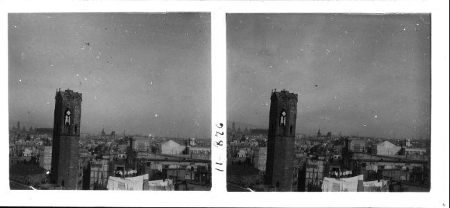 Nova vista de Barcelona des del terrat de mas Vergés