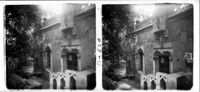 Nova vista de la façana de la casa Brossa Malet de Sant Gervasi