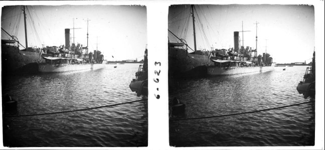 Nova vista dels vaixells de guerra anglesos al port de Barcelona