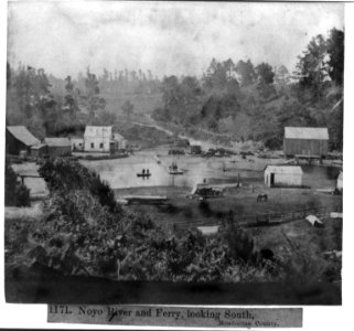 Noyo River and Ferry, looking South, Mendocino County LCCN2002721088