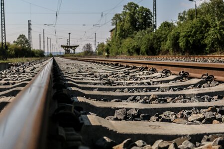 Railway rail traffic track