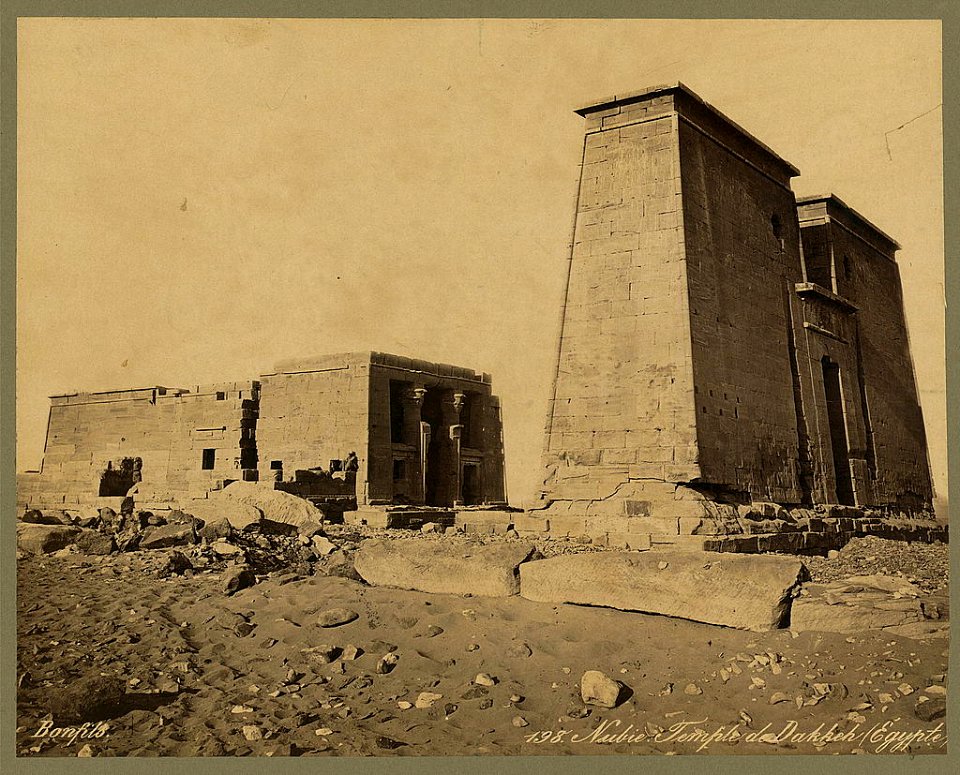 Nubie, Temple de Dakkeh (Égypte) - Bonfils. LCCN2004666834