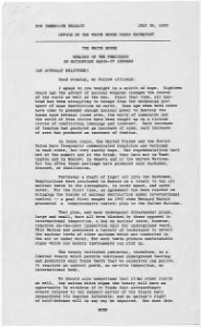 Remarks of the President in Nationwide Radio-TV Address, 26 July 1963