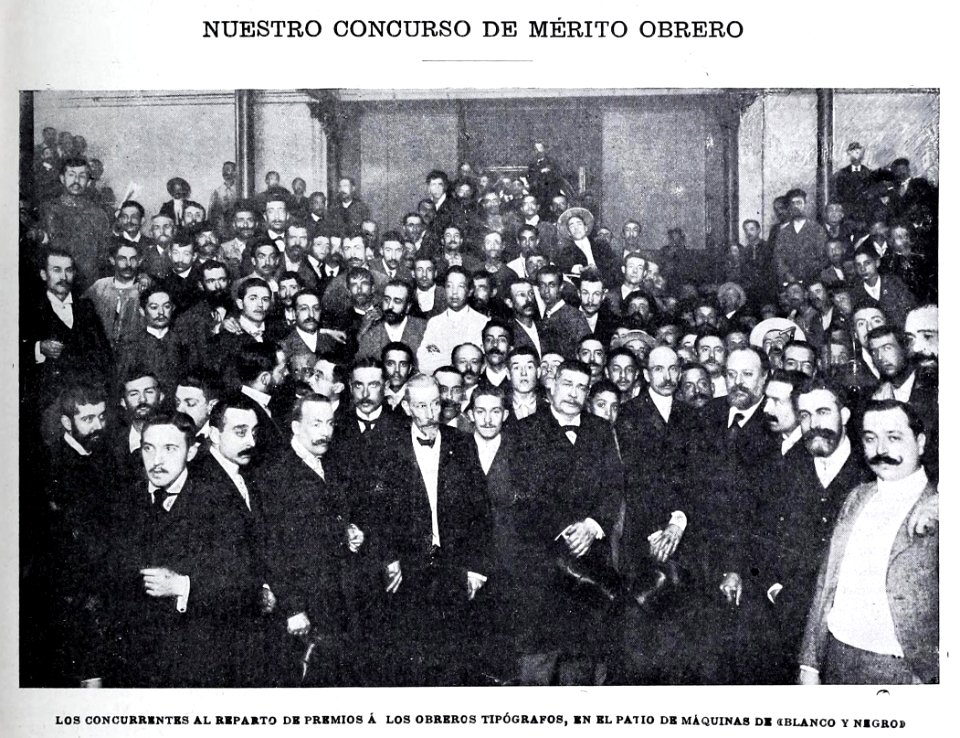 Nuestro concurso de mérito obrero, de Cifuentes, Blanco y Negro, 05-07-1902