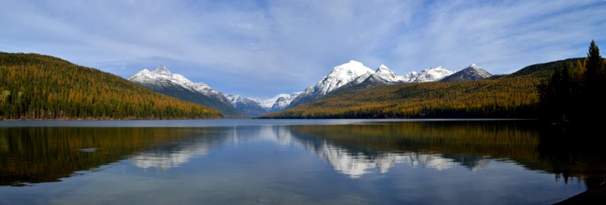 Numa, Rainbow, Square from Bowman Lake