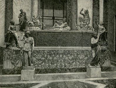 Nuova galleria della collezione di statue nel Museo Vaticano