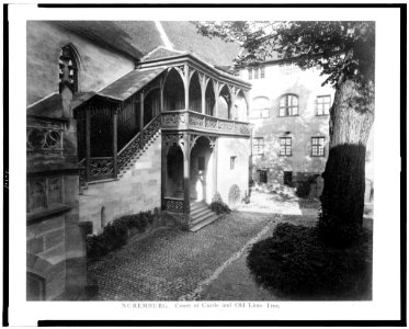 Nuremburg. Court of castle and old lime tree LCCN94512811