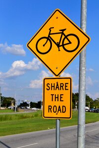 Road bike sign photo