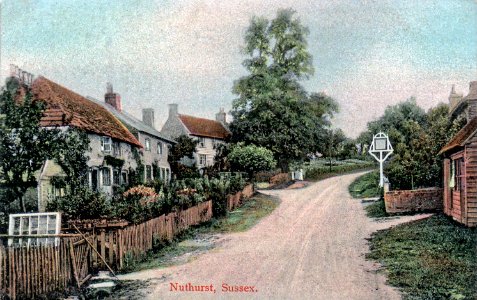 Nuthurst West Sussex pre-WWI tinted