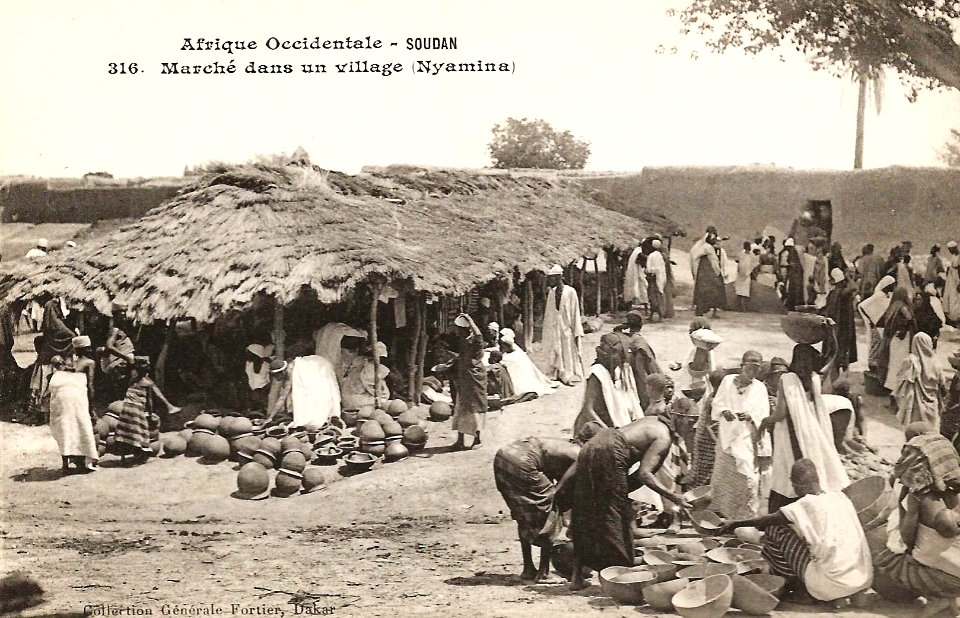 Nyamina-Marché dans un village (AOF)