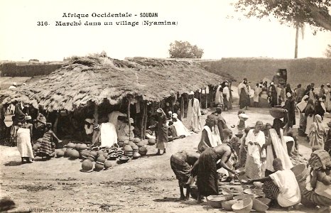 Nyamina-Marché dans un village (AOF)