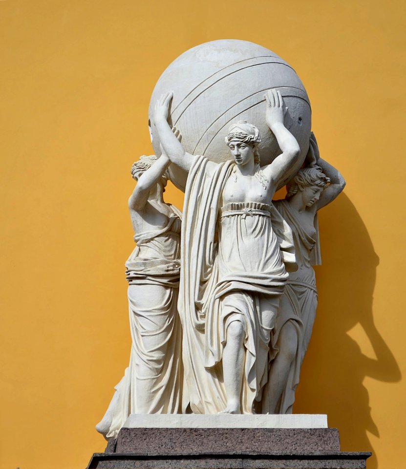 Nymphs Carrying Celestial Sphere by F Shchedrin