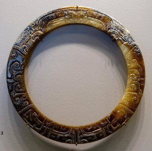 Ornate ring-disk, China, Warring States period, 4th-3rd century BC, nephrite - Arthur M. Sackler Museum, Harvard University - DSC00750 photo
