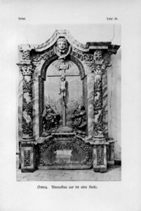 Ortwig Altaraufbau aus der alten Kirche Lebus Tafel 26