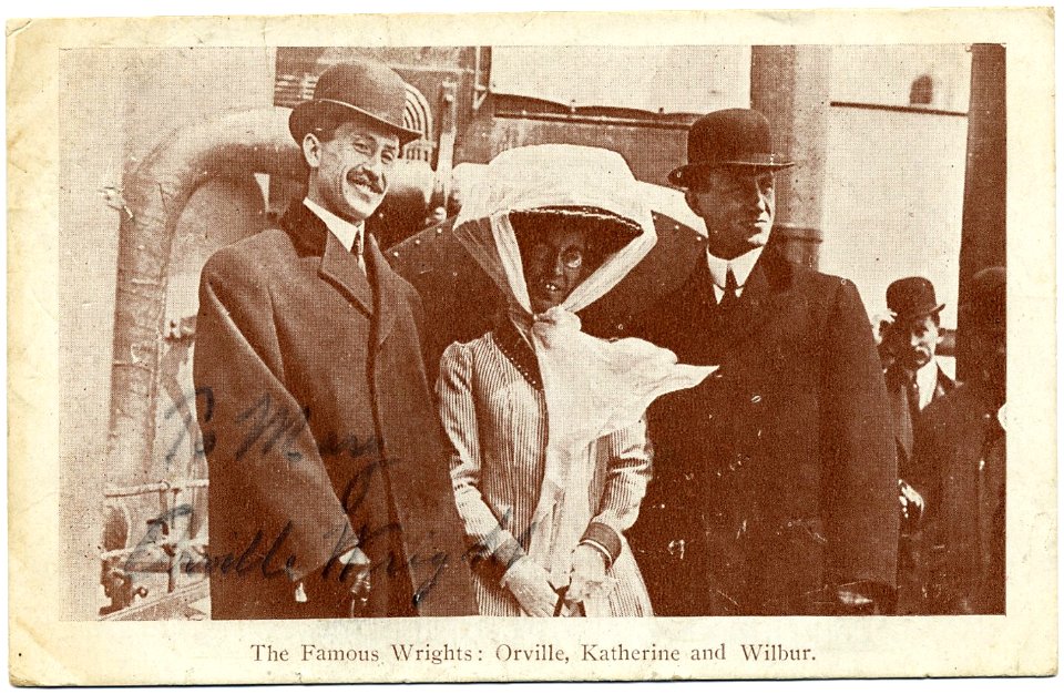 Orville Katherine Wilbur Wright c1910