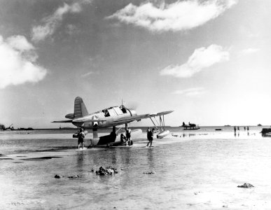 OS2U Kingfishers at Tongatapu in June 1942
