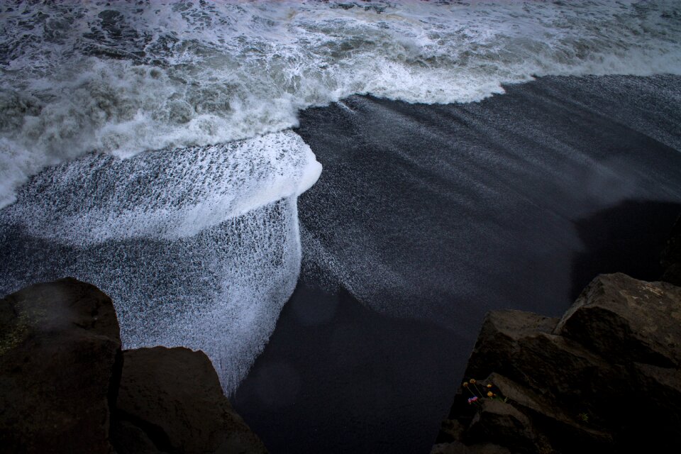 Waves nature sand