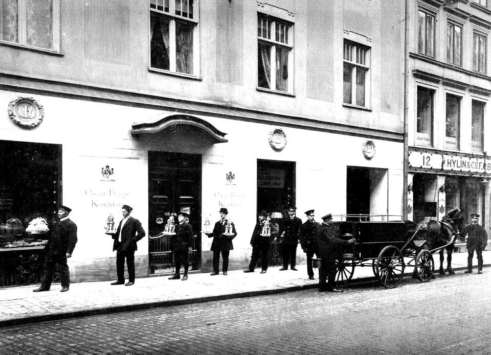 Oscar Bergs konditori 1900-talets början (3)