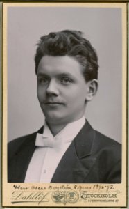Oscar Bergström, porträtt - SMV - H1 114