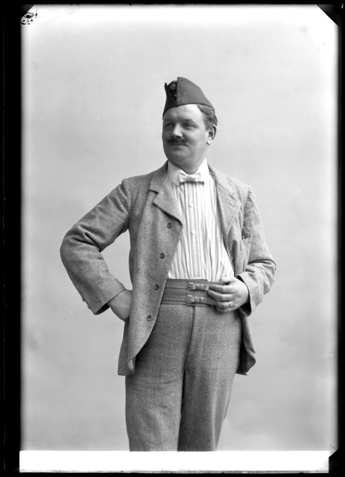 Oscar Bergström in Skytte-Lisa at Oscarsteatern 1907 - SMV - NB063