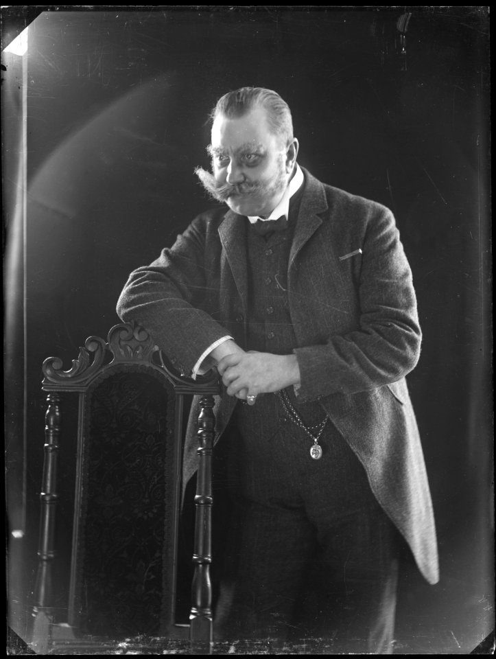Oscar Eliason in Affär är affär at Svenska teatern 1904 - SMV - NE006