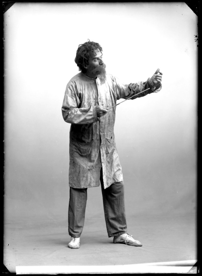Oscar Johansson in Kungen at Svenska teatern 1909 - SMV - GJ025