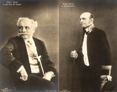 Oscar Sauer in zwei Rollen