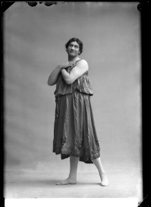 Oscar Textorius in Den glada änkan som varietédiva at Djurgårdsteatern 1907 - SMV - NT023