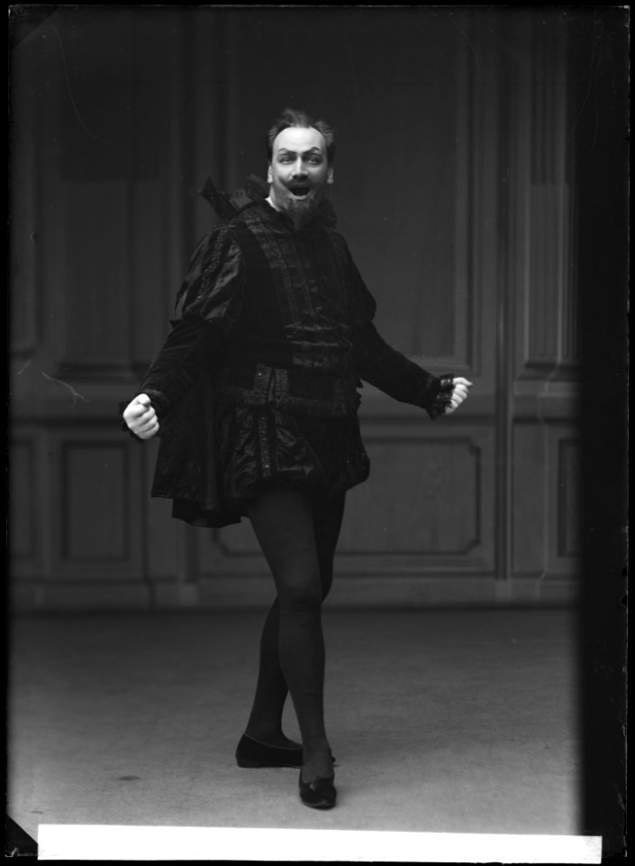 Oscar Textorius in Nr 30 Gustafsson at Södra teatern 1908 - SMV - NT018
