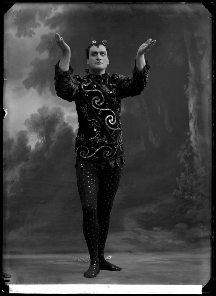 Oscar Textorius, actor, in unknown performance about 1910 - SMV - GT022