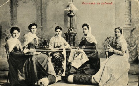 Osetia woman working