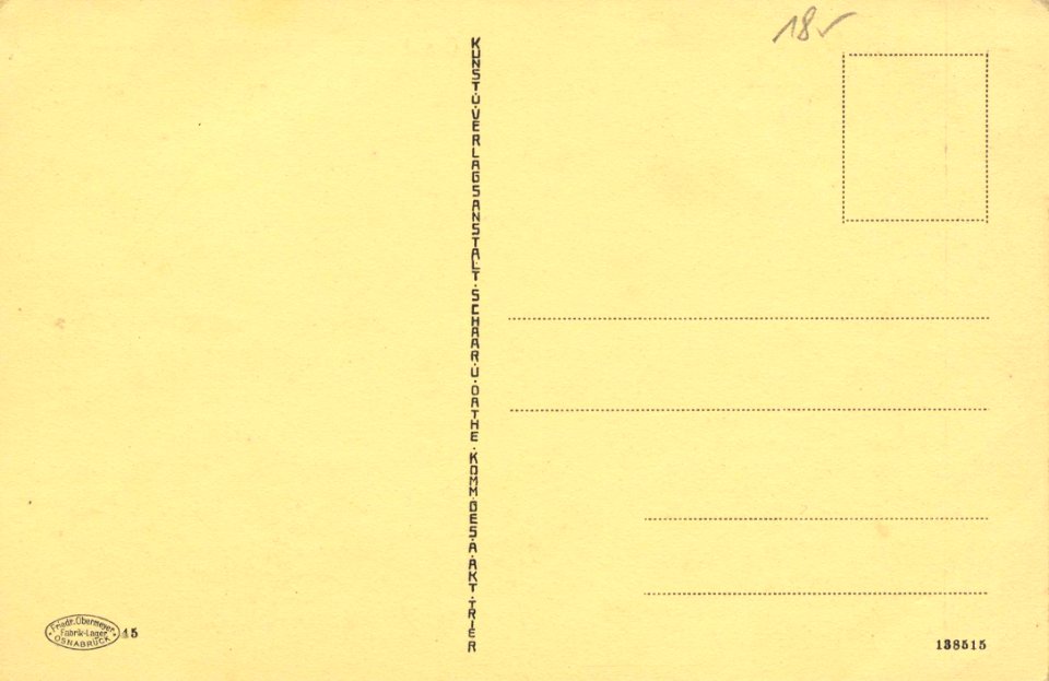 Osnabrück, Niedersachsen - Dom und Ursulinenkloster (back) (Zeno Ansichtskarten)