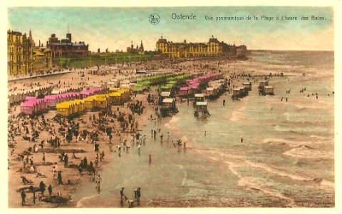 Ostende-vue de la digue-vers 1920- 01