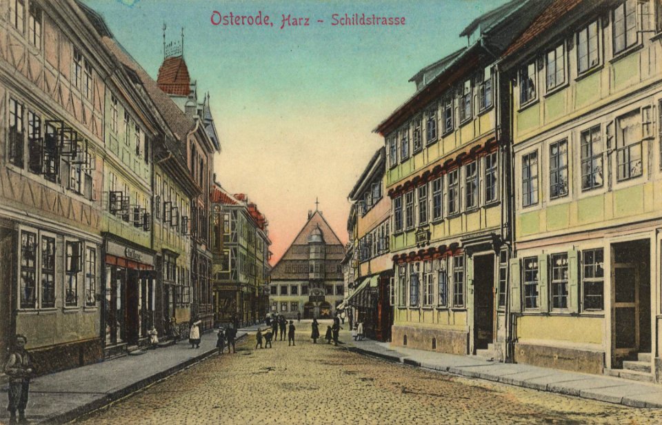 Osterode a. Harz, Niedersachsen - Schildstraße (Zeno Ansichtskarten)