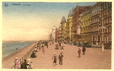 Ostende-vue de la digue-vers 1920- 06 photo