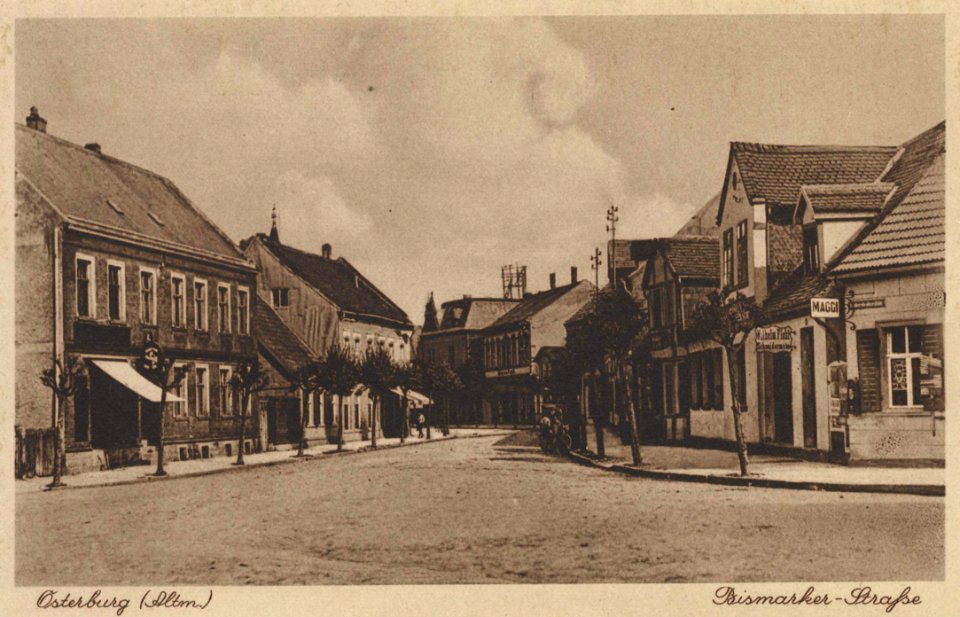 Osterburg (Altmark), Sachsen-Anhalt - Bismarckstraße (Zeno Ansichtskarten)
