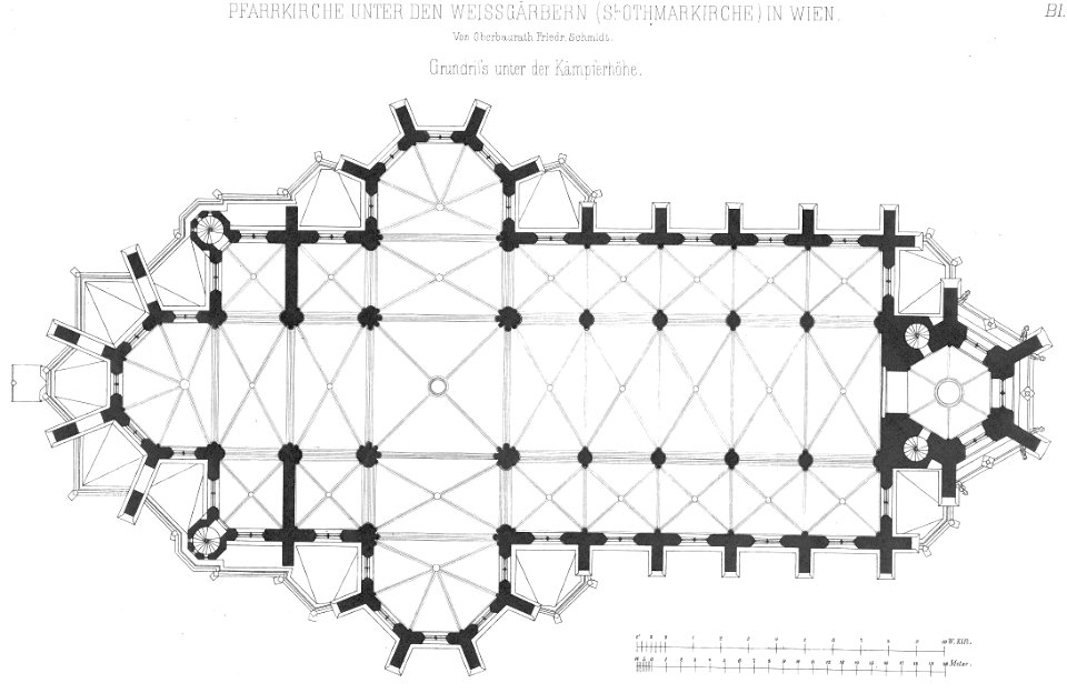 Othmar unter den Weißgärbern - Grundriss Kämpferhöhe