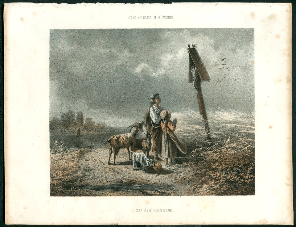 Otto Gebler in München, Auf dem Heimwege