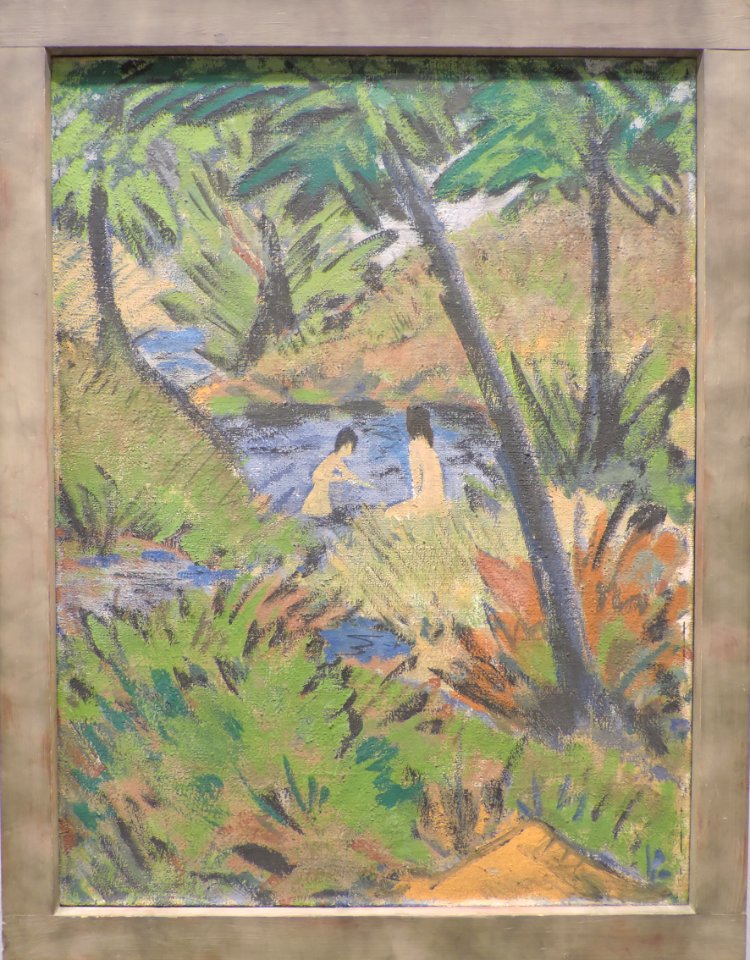 Otto Mueller - Bathing Girls in the Forest Pond (1916-1919) - Albertina Museum