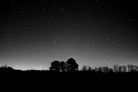 Sky stars shooting star photo