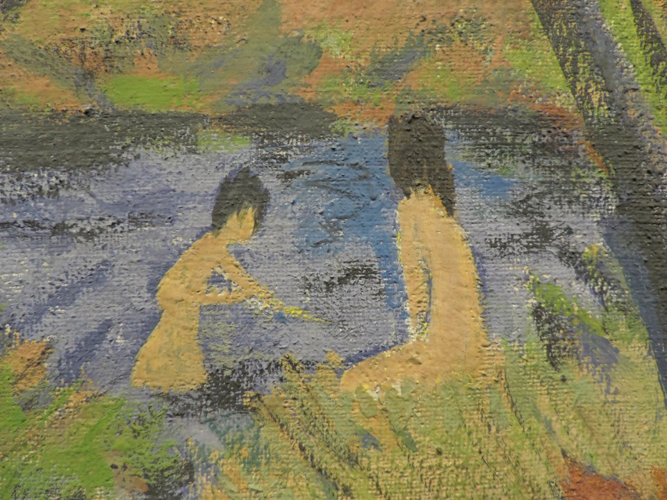 Otto Mueller - Bathing Girls in the Forest Pond (1916-1919) - Albertina Museum (detail)
