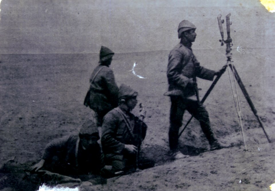 Ottoman soldiers observing