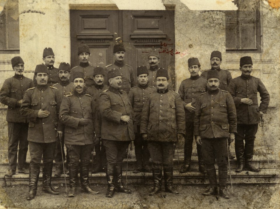 Ottoman divisional staff officers at Saricali