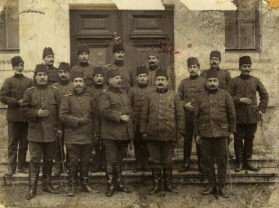 Ottoman divisional staff officers at Saricali photo