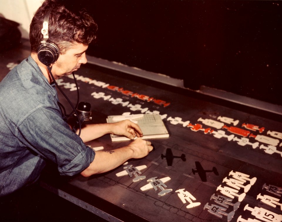 Ouija board of USS Randolph (CV-15) in 1945