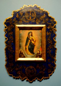 Our Lady of Miracles, artist unknown, Cuzco, Peru, 17th or 18th century, oil on copper with gold - Blanton Museum of Art - Austin, Texas - DSC08098