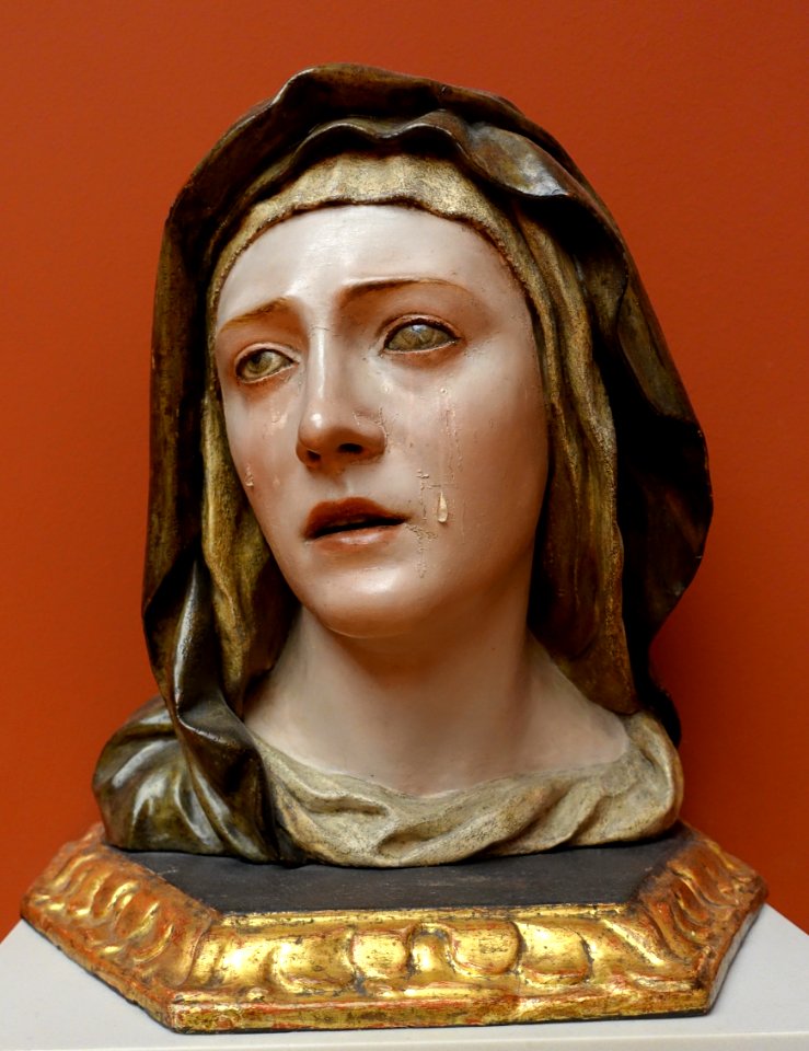 Our Lady of Sorrows (Mater Dolorosa) by Pedro Roldan, Seville, c. 1670-1675, poplar wood - Bode-Museum - DSC02966