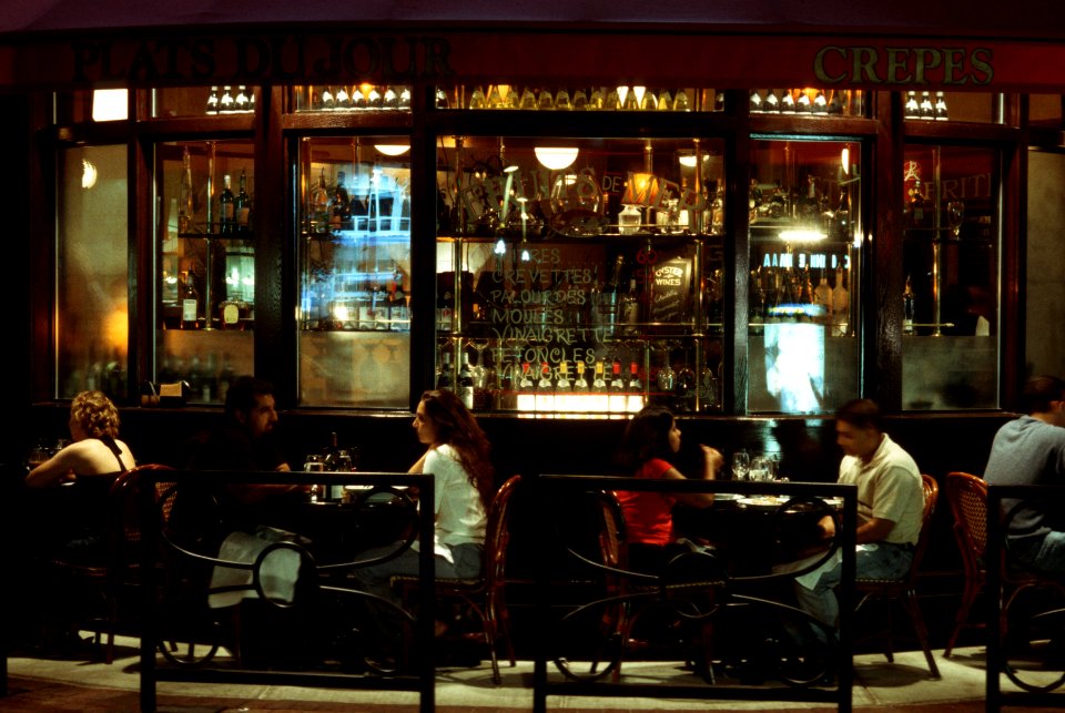 Outdoor dining at night (1)