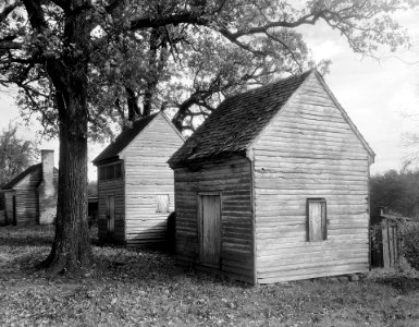 Outbuildings Bachelor's Hall plantation Pittsylvania County Virginia by Frances Benjamin Johnston
